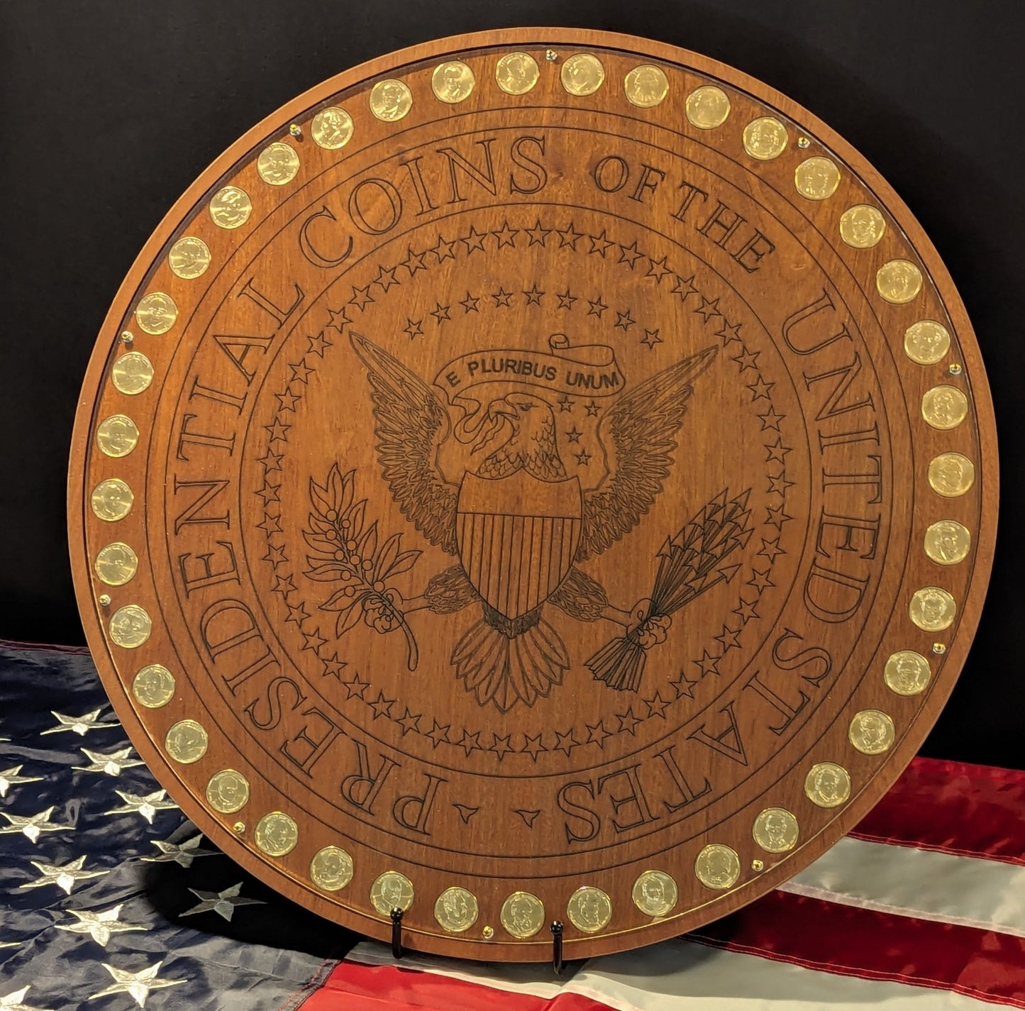 Presidential Coin display
