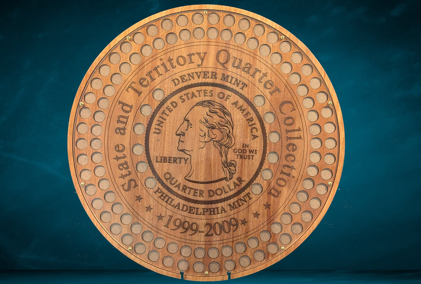 112 State Quarter Display Heads