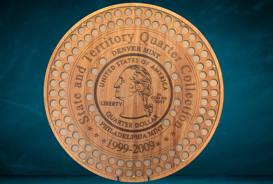 112 State Quarter Display Heads